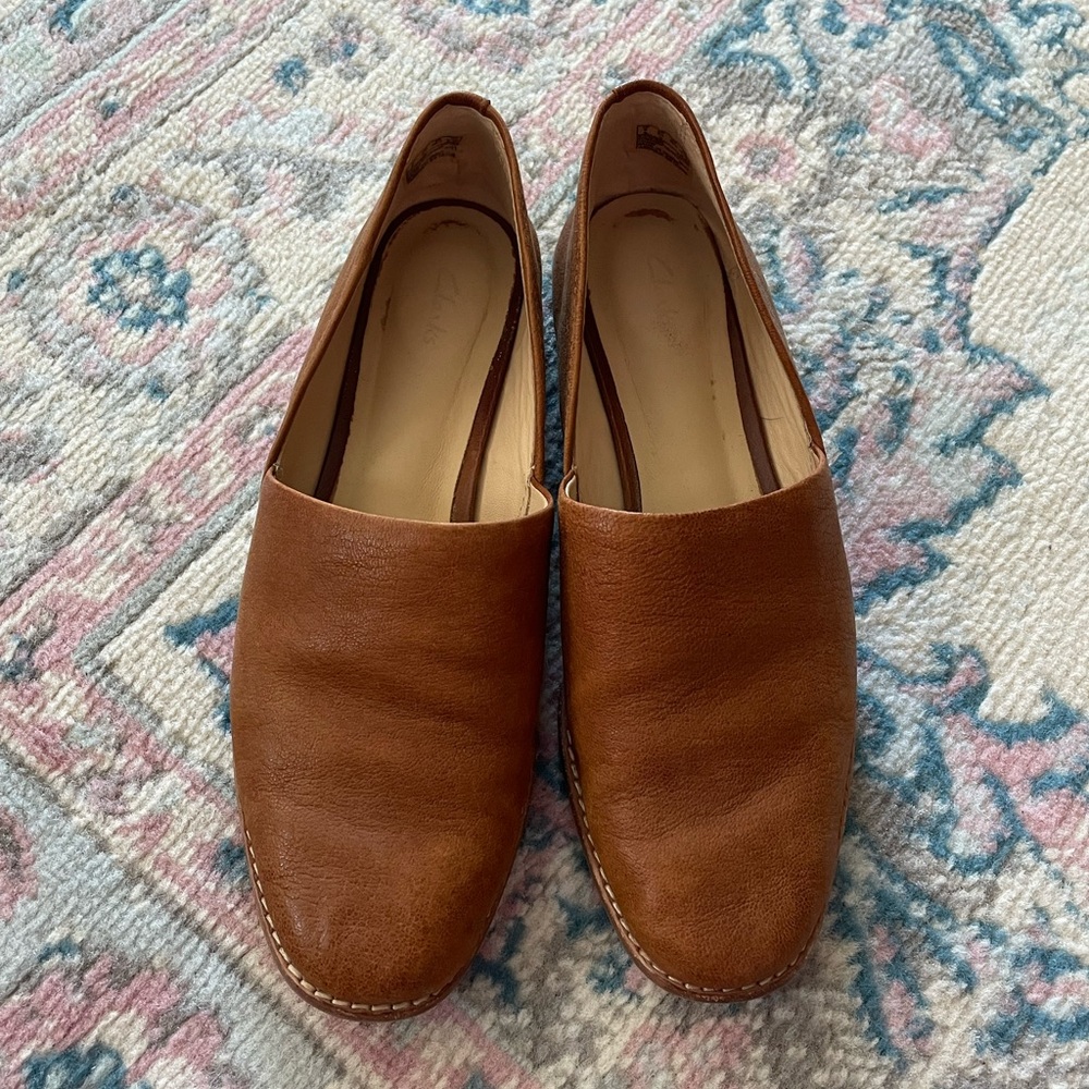 Clarks Brown Flats